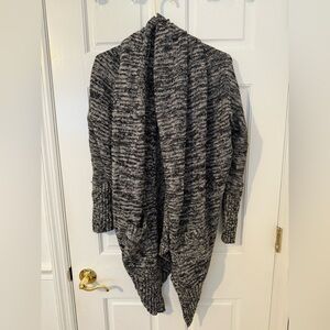 Michael Stars Women's heathered black and gray open-front cardigan Size XS/S